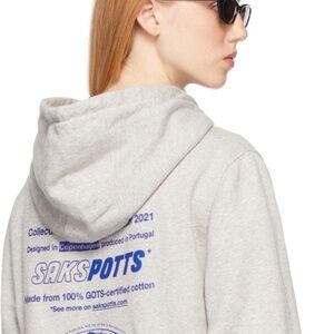 Saks Potts Grey Hej Hoodie SZ 1 NWOT $210